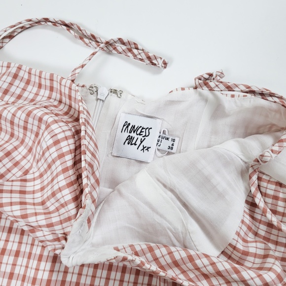 Princess polly mini dress plaid checkered - Picture 3 of 6